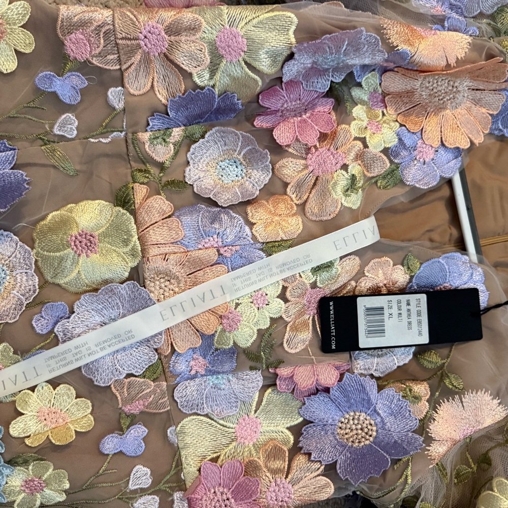 Elliatt Pastel Floral Mini Dress - Picture 5 of 6